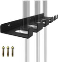Barbell Storage Rack, Heavy Duty Vertical Hanging Rack, Wall Mounted Bar Holder, Olympic Bar Space Saver for Home, Commercial, Garage Gym