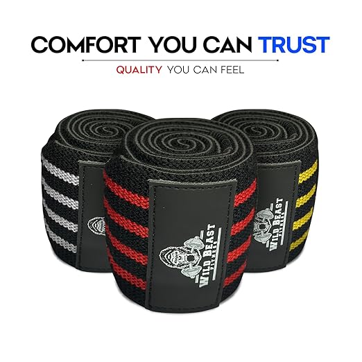 Elbow Wraps for Weightlifting (Pair), Stretchable & Breathable 41" Elbow Compression Strap, Weightlifting Straps for Bench Press, Supports Powerlifting, Pressing, Elbow Straps for Gym Accessories for Men (White)