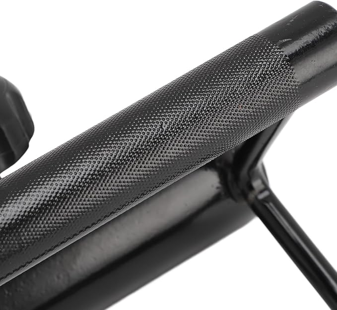 V Bar Landmine Handle Attachment for Barbell Bar, Iron Landmine Double D Row Handle, Strength Training Equipment for Home Gym Workout, Secure Locking Knob for Stable and Exercise
