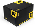 ToughFit Plyo Box - 3 in 1 Foam Plyometric Box - Jump Box for MMA, Crossfit - Adjustment Height Plyometric Jump Box for Home Gym - PVC Cover Platform & High-Density Workout Box