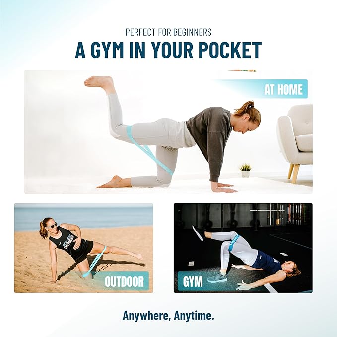 Sculpt Your Dream Glutes and Abs with Non-Slip Mini Loop Resistance Bands and Core Sliders for Working Out– Durable and Portable Equipment for Booty Gains, Core Strength, and Total Body Workouts
