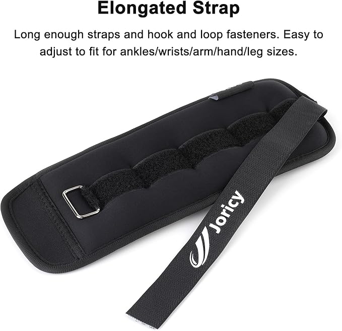 Ankle Weights A Pair of 1/2/3/4/6/8/10/12/20 LBS Wrist Leg Arm Weights for Women Men with Adjustable Straps, Strength weighted for Physical Therapy Running Walking Fitness Gym Workout