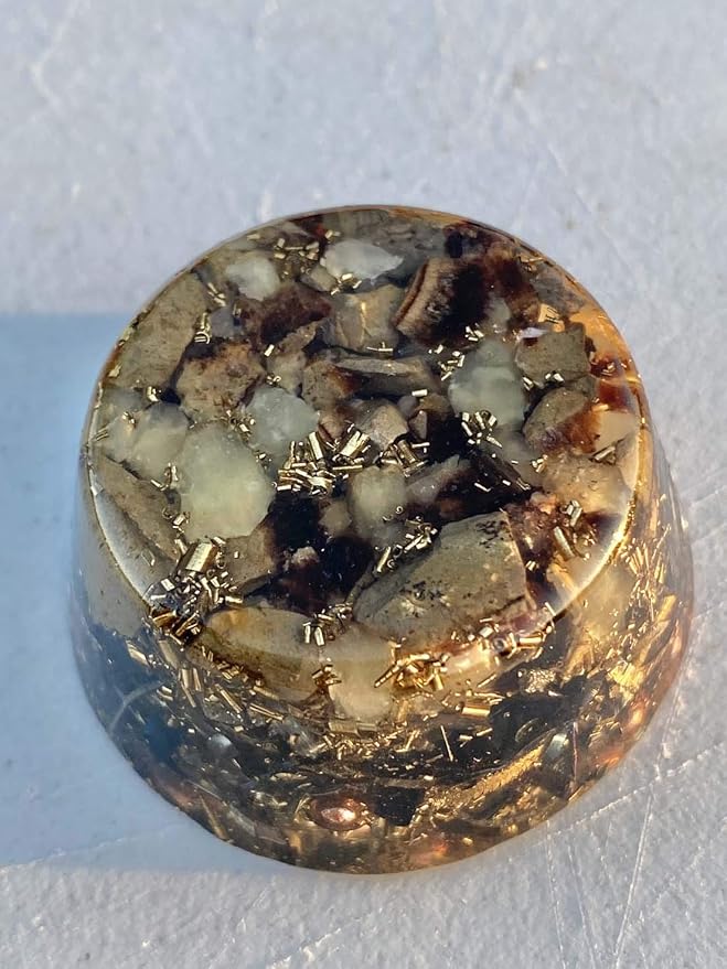 Septarian Orgone Generator Energy Accumulator 7.83Hz/432Hz/528Hz/Advance Harmonics Many Beautiful Ingredients! (Septarian)