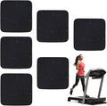 6 Pack Exercise Equipment Mat, 4 x 4 x 0.8 Inch Anti-Slip Treadmill Mats for Carpet Protection, Noise Reduction, Washing Machine Pads, Anti Vibration Rubber mats for Stationery Bike, Rowing Machine