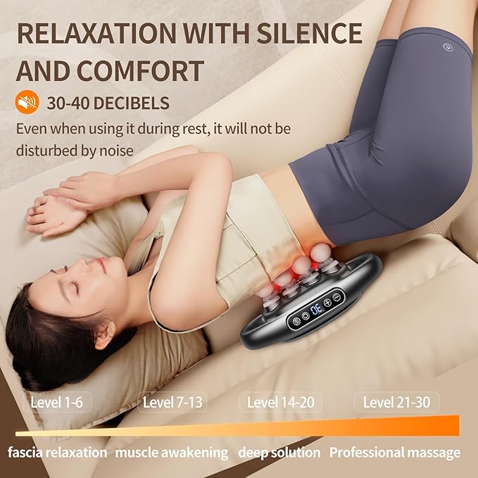 VTT 16 head massage gun deep tissue, Percussion Muscle Massager with 16 Heads, 3 Modes & 30 Intensities,Quiet Handheld Massager for Back Neck Shoulder Legs Muscle Pain Relief