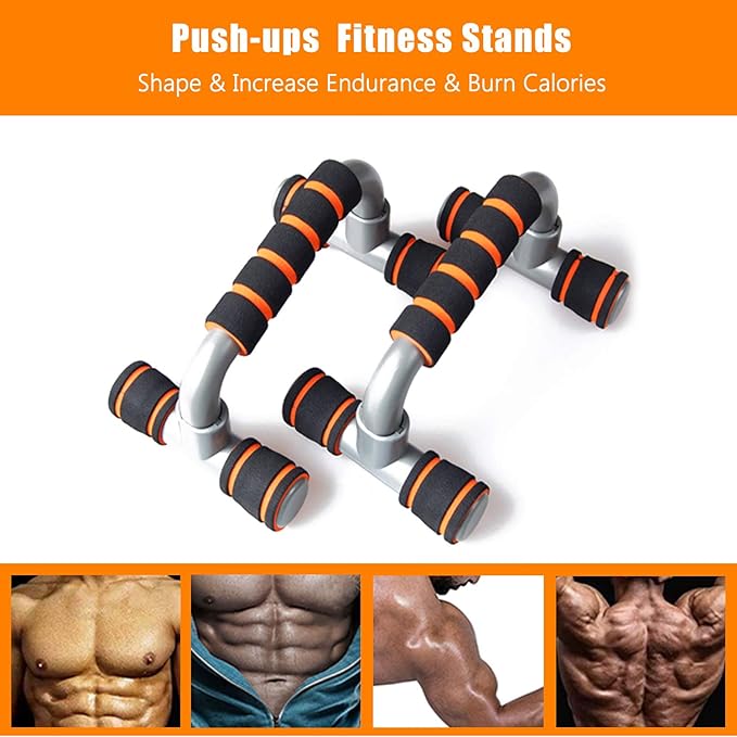 New Push Up Bars Strength Training Pushup Stands with Foam Handle Push-up Bracket for Men Women Floor Workouts Home Office Outdoor Fitness Muscle Training Gym Power Exercise