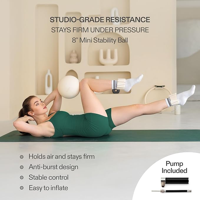 Signature Pilates Set - Complete Pilates Kit with Ring, Ball, Wrist and Ankle Weights & Resistance Bands for Home or Studio Workouts