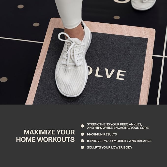 Pvolve Slant Board Home Gym Fitness Equipment to Sculpt & Strengthen Lower Body