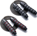 BOOMIBOO Jump Rope, Adjustable Jump Ropes,Skipping Rope Tangle-Free Rapid Speed with Ball Bearings for Women Men Kids,Exercise & Slim Body Jumprope at Home School Gym