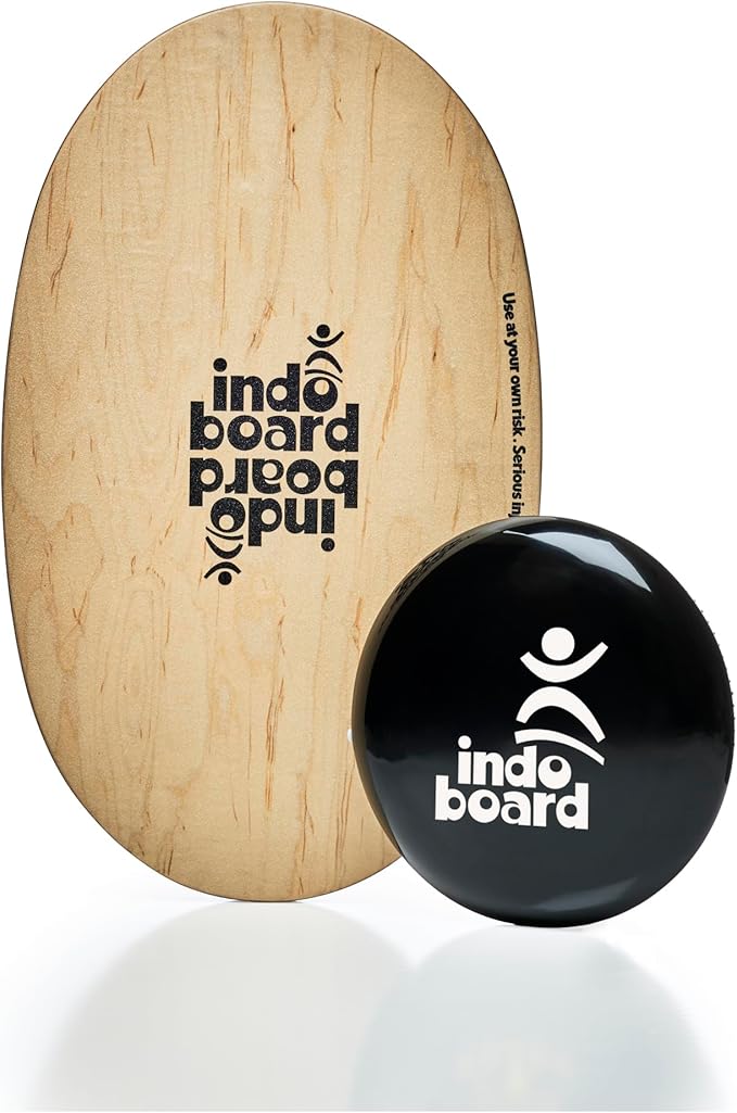 The Original Indo Board - Balance Board Trainer for Core Strength, Stability & Athletic Performance - Surfing, Skateboarding, Snowboarding, Yoga, Physical Therapy & More. Includes Board and Cushion - ROLLER NOT INCLUDED.