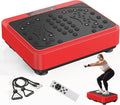 Vibration Plate Exercise Machine, Full Body Workout Vibration Platform with Resistance Bands, Fitness Machine for Weight Loss, Toning & Lymphatic Drainage, Home Gym Equipment,