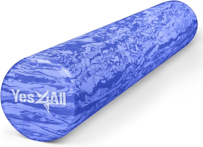 Yes4All EVA Firm Foam Roller for Back - Round Back Roller for Exercise, Yoga & Pilates 12/18/24/36 inch