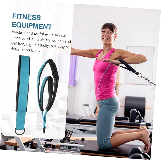 Milisten 2pcs Pilates Straps Fitness Exercise Band Bodybuilding Tension Band Fitness Ropes Pilates Ring