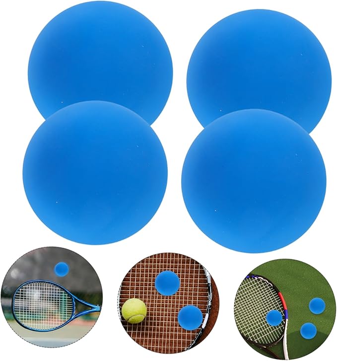 KICHOUSE 4pcs Rubber Squash Training Balls Mini Bouncy Balls Sports for Boys and Girls Reaction Training Equipment Lightweight Portable Enhance Coordination