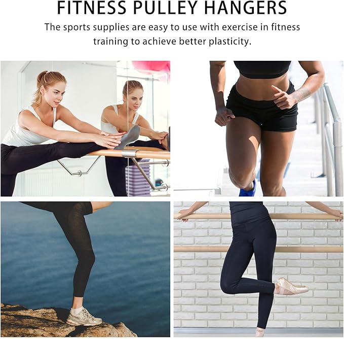 Cabilock 2pcs Pulley Hanging Straps for Fitness Equipment, Sturdy DIY Pulley Straps with Heavy-Duty Black Webbing, Strength Training Accessories for Home Gym and Cable Attachment