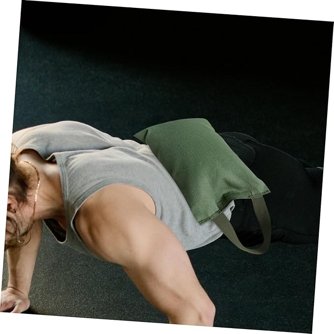 Kisangel 2kg Weighted Sandbag with Handle Exercise Equipment for Yoga Dance and Fitness Training Versatile Fillable Bag for Custom Weight Management Workouts