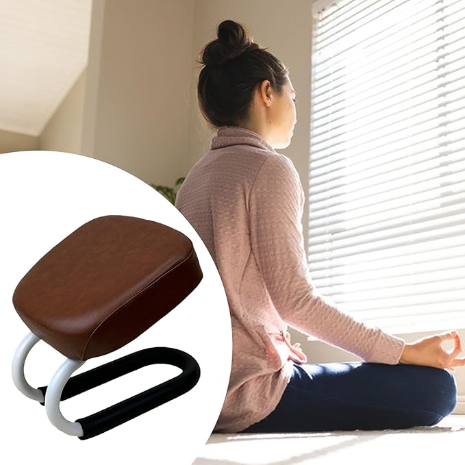 Kneeling Meditation Stool Chair Anti Slip Ergonomic Comfortable Prayer Bench Adjustable for Studio Yoga Praying Home Kneeler
