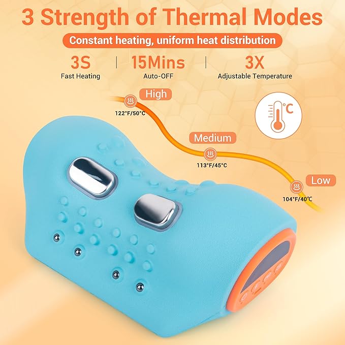 Upgraded Neck Massager 2026, Neck and Shoulder Massager with Heat, Stretcher, Vibration, Portable Cervical Traction Device, Neck Massagers for Pain Relief Deep Tissue