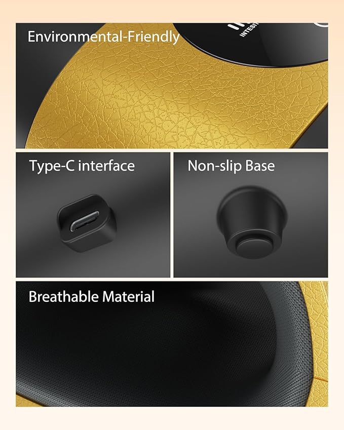 CINCOM Upgraded Hand Massager, Cordless Hand Massager with Heat and Compression for Arthritis, Carpal Tunnel and Stiff Joints, Fathers Mothers Day Gifts (Black & Yellow)