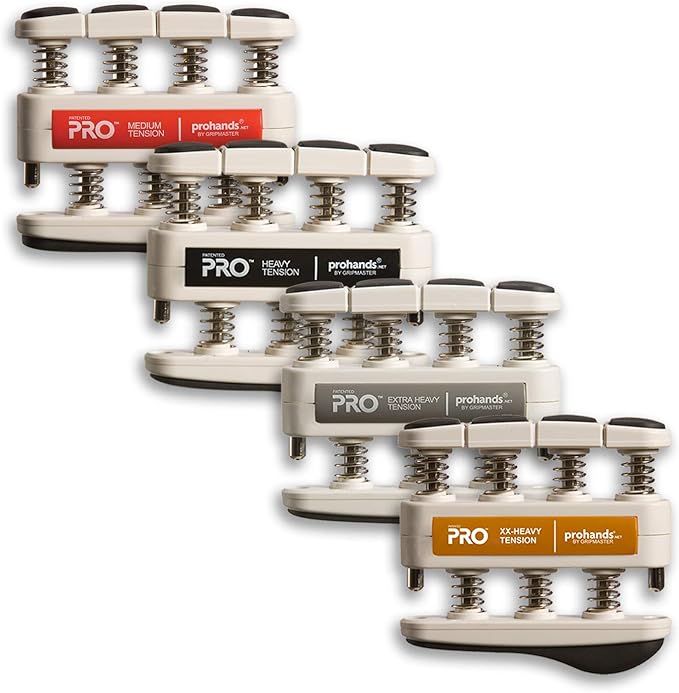 Prohands PRO Hand Exerciser, Finger Exerciser (Hand Grip Strengthener), Spring-Loaded, Finger-Piston System, Isolate and Exercise Each Finger