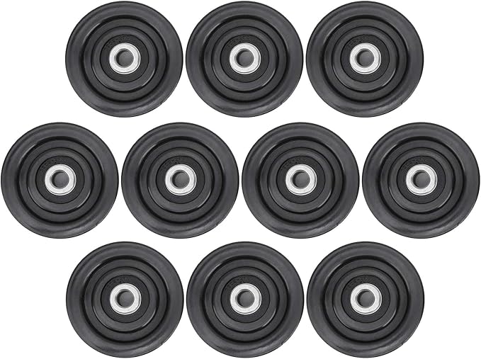 Nylon Iron Fitness Bearing Pulley, Home Gym Accessories Strength Training Equipment Attachment, Suitable for Health Club, Family Fitness, Business or Private use, Necessary