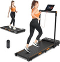 THERUN Walking Pad, 2 in 1 Foldable Treadmills for Home, 2.5HP Under Desk with Handle Bar, 16" Widened Running Belt, with Remote Control & LED Touch Screen