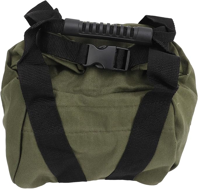 Fitness Workout Sandbag with Handles, Empty Weightlifting Training Sandbag, Durable 16oz Canvas Power Bag for Home Gym, Travel, Yoga and Strength Training