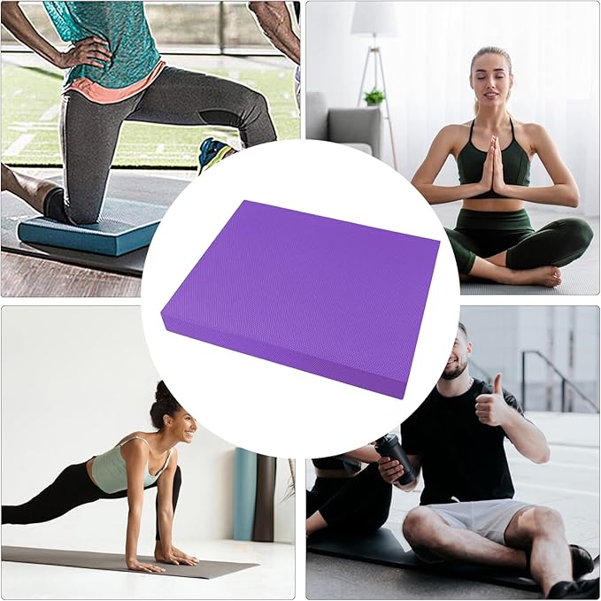 Stability Pad,20x16 Inch Non Slip Soft Thick - Balance Foam Pad Exercise Equipment - for Women Men Home Gym Floor Yoga Workout Physical Training Stretching