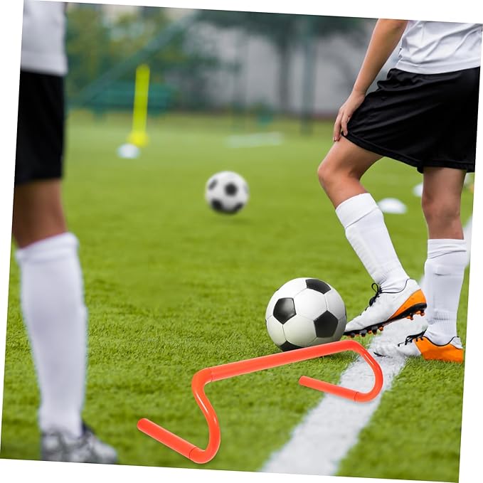 Speed Hurdle Training Equipment for Adults High Portable Agility Hurdles for Soccer Football Practice for Home School Use to Enhance Speed Flexibility