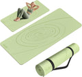 Large Yoga Mat Thick, 76"x32"x0.31"Wide POE Exercise Mat with Non-Slip Surface & Carry Strap, Anti-Tear Workout Mat for Yoga, Pilates, Fitness