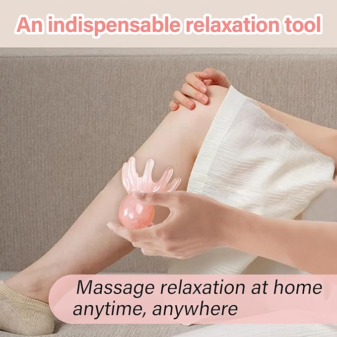 4 PCS Octopus Head Massager Scalp, Hair Spa Massage Tools, Manual Acupressure Tool with 8 Flexible Nodes