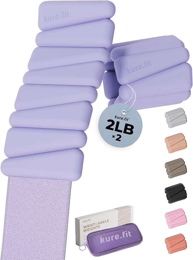 Pilates Weight | Wrist & Ankle Weights for Women | Weighted Bangles | 1LB/ 2LB Each (Set of 2)
