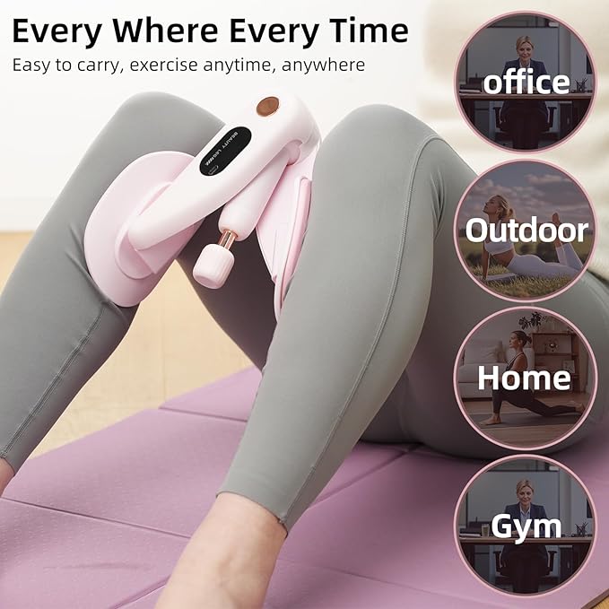 Thigh Trainer Hip Trainer 36lb, Inner Thigh Exerciser, Suitable for Fitness Beginners, Home Workout