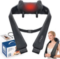 Cordless Neck Shoulder Massager with Heat, Deep Tissue Shiatsu Kneading for Pain Relief, Upgraded Straps Portable for Home Office Travel, Ideal Gifts for Men Women Mom Dad