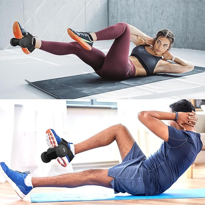Dumbbell Foot Attachment for Leg Workout, Extension Monkey Foot Dumbbell Attachment Straps for Gym Trainer and Beginners Dumbbell Ankle Strap for Fitness Training