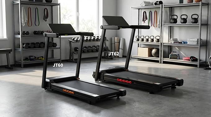 JAGJOG Treadmill for Home with Auto Incline, 3.5-4.5 HP Foldable Treadmill, 12 HIIT Programs,15"-18" Wide LED Touchscreen, Smart App & Heart Rate, 300-400LBS Capacity, Fully Assembly