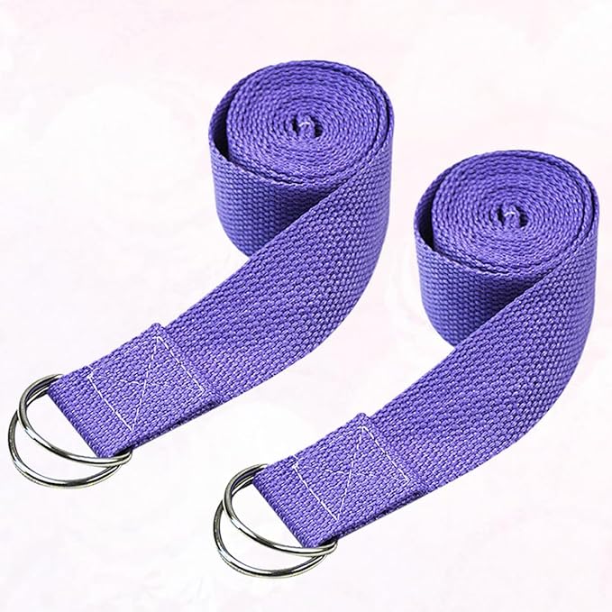 POPETPOP Yoga Stretch Belt 72 Inch Elastic Strap with Sturdy Buckle for Flexibility and Muscle Stretching in Yoga and Fitness