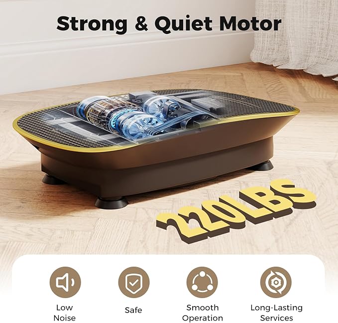 GYMAX Vibration Plate Exercise Machine, Vibration Plate with 10-Level Intensity, LED Display & Remote Control, Body Vibrating Plates Stand Shaking Platform Fat Burning Machine