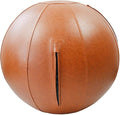 LifeSpan Fitness Yoga Exercise Ball Chair - Fitness Ball for Workout, Birthing Ball for Pregnancy, Exercise Ball Chair for Office, Balance Ball Chair (Caramel Leather, 30 Inch)