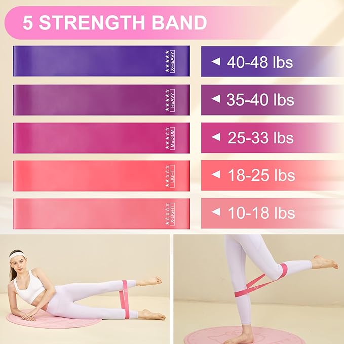 Pilates Kit for Women, Pilates Equipment with 13'' Magic Circle, Pilates Ring and Ball Set with 5 Strength Bands, Hip Thrust Belt, Compact Workout Set at Home