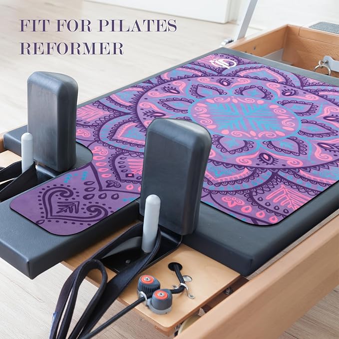 Pilates Reformer Machine Mat, Non Slip Pilates Reformer Cover Lightweight Foldable Washable Pilates Reformer Mat for Gym Fitness