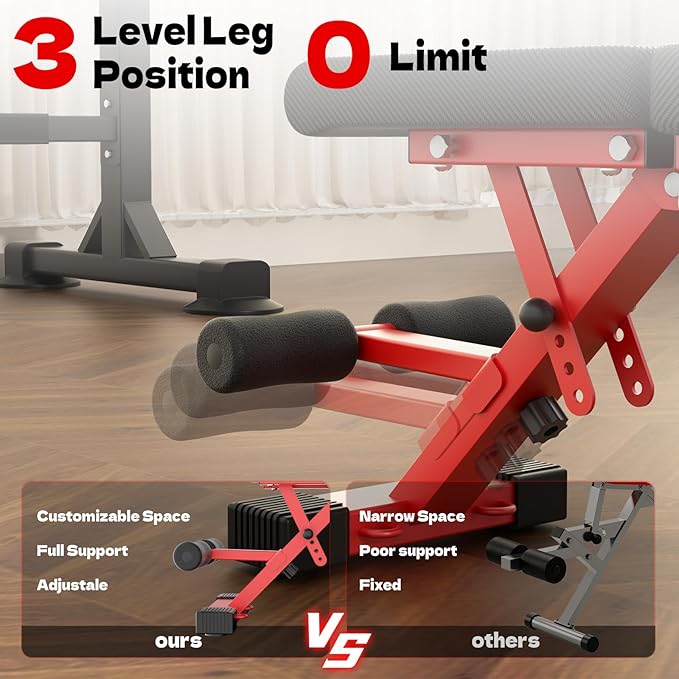 Adjustable Folding Weight Bench for Home Gym, 660 lbs Capacity Multi-Functional Workout Bench Sturdy Durable for Full Body