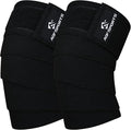AQF Knee Wraps Weight Lifting Bandage - IPL and USPA Approved Gym Knee Support - Heavy Duty 78” Elasticated Support Straps Guard Powerlifting, Squatting (Pair)