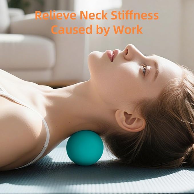 Massage Lacrosse Balls for Myofascial Release, Trigger Point Therapy and Yoga Therapy, Foot Massage Ball to Relieve Plantar Fasciitis Green
