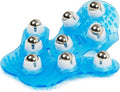 Glove Massager Palm Shaped Hand Massage Manual 9 360-degree-roller Mental Roller Ball Blue