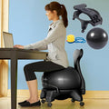 Balance Ball Posture Chair,Office Yoga Ball Chair,with Back Support,Ergonomic Exercise Ball Chair, for Adults/Pregnancy