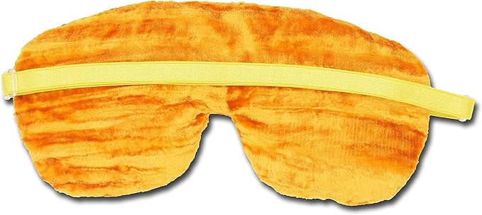 Handmade Weighted Sleep Eye Mask Yoga Pillow - Flax Seed Fill - Lavender Scented - Yellow - TEMFL-YW