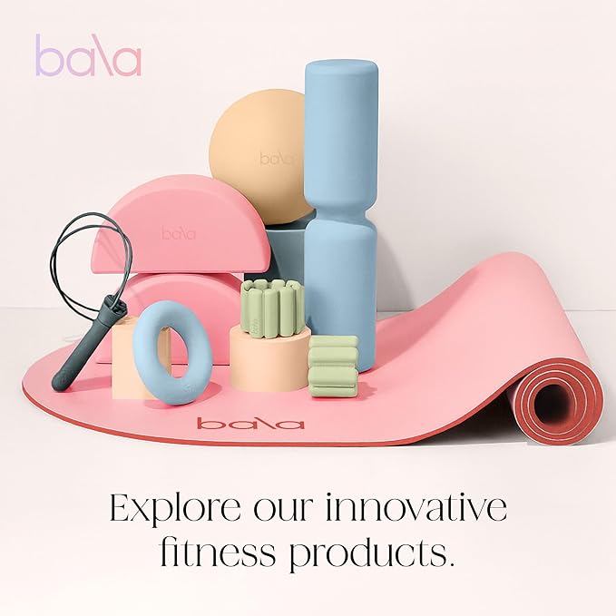 Bala Bangles Wrist & Ankle Weights for Women & Men - Adjustable Weighted Bands - Soft Silicone Arm & Leg Weights for Pilates, Yoga, Walking, Barre, Home Workout & Strength Training Exercise