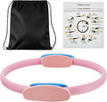 Pilates Ring Fitness Circle – 14 Inch Magic Circle for Toning Arms, Thighs, Legs & Core (Workout Guide Included)