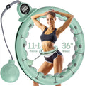 30/24/12 Knots, Upgraded Magnetic Lock Weighted Hula Hoop for Kids Adults Weight Loss, Infinity Hoop Plus Size, Home Indoor Outdoor, Fitness Exercise, Abdominal Toner
